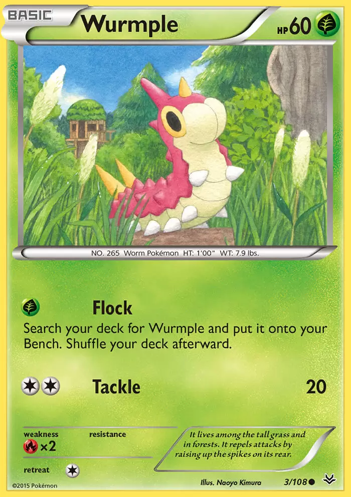 XY Roaring Skies - Wurmple
