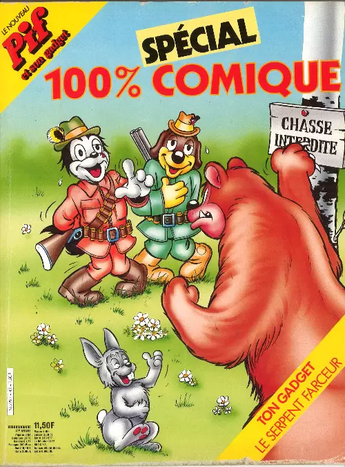 Pif Gadget Spécial 100% comique - Un chasseur sachant chasser sans son chien ça se chasse aussi, sachez-le !