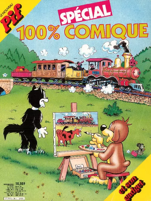 Pif Gadget Spécial 100% comique - Un train a disparu