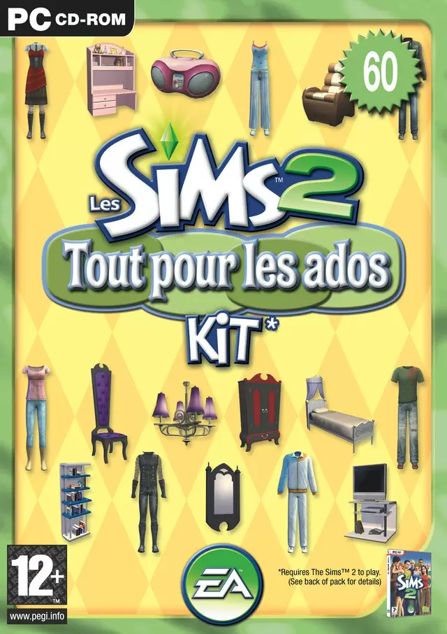 Jeux PC - Les Sims 2 : Kit tout pour les Ados