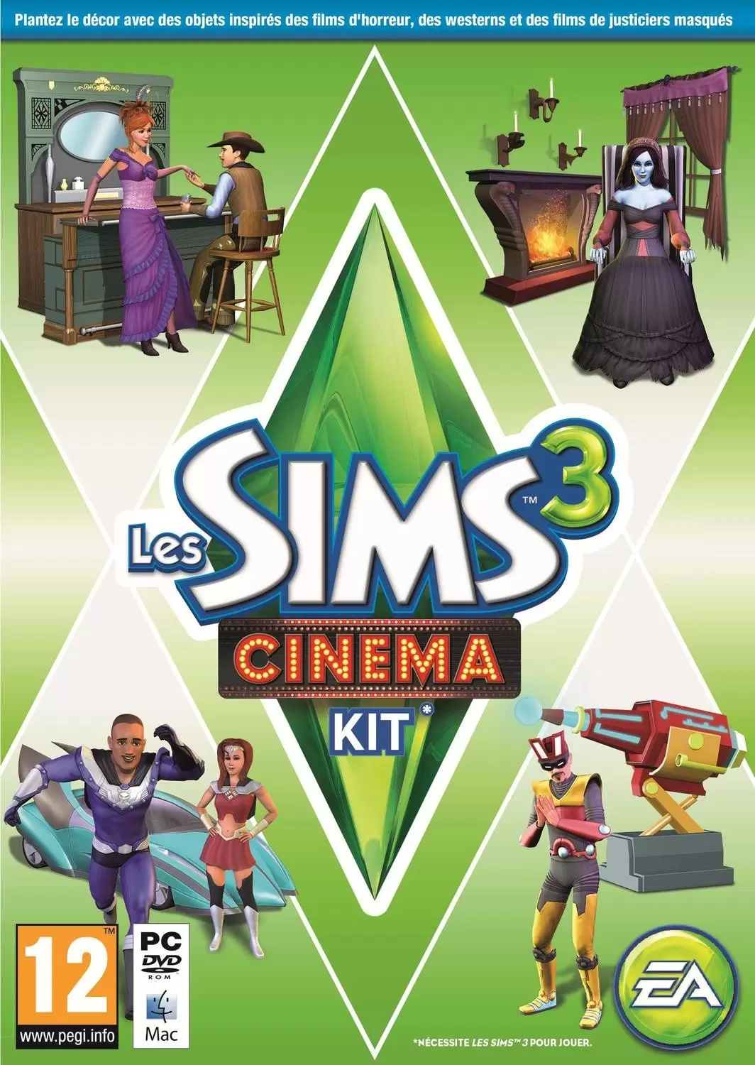 Jeux PC - Les Sims 3 : Cinéma Kit d\'Objets