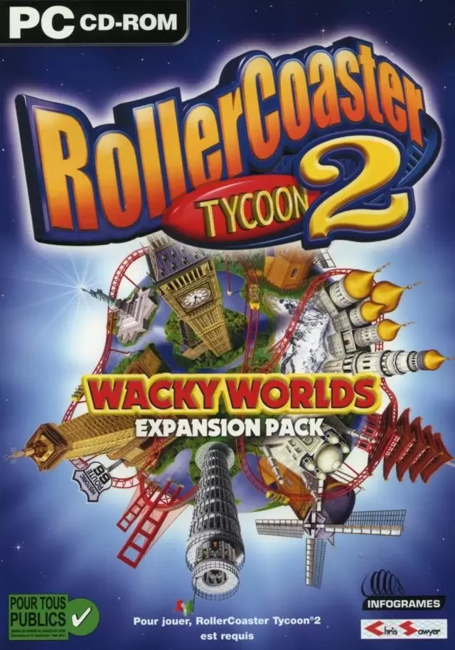 Jeux PC - Rollercoaster Tycoon 2 : Wacky Worlds