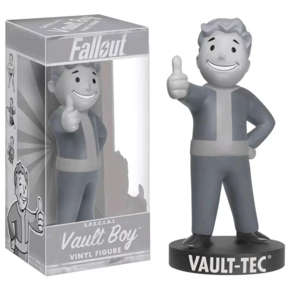 Wacky Wobbler Games - Fallout - Black and White Vault Boy