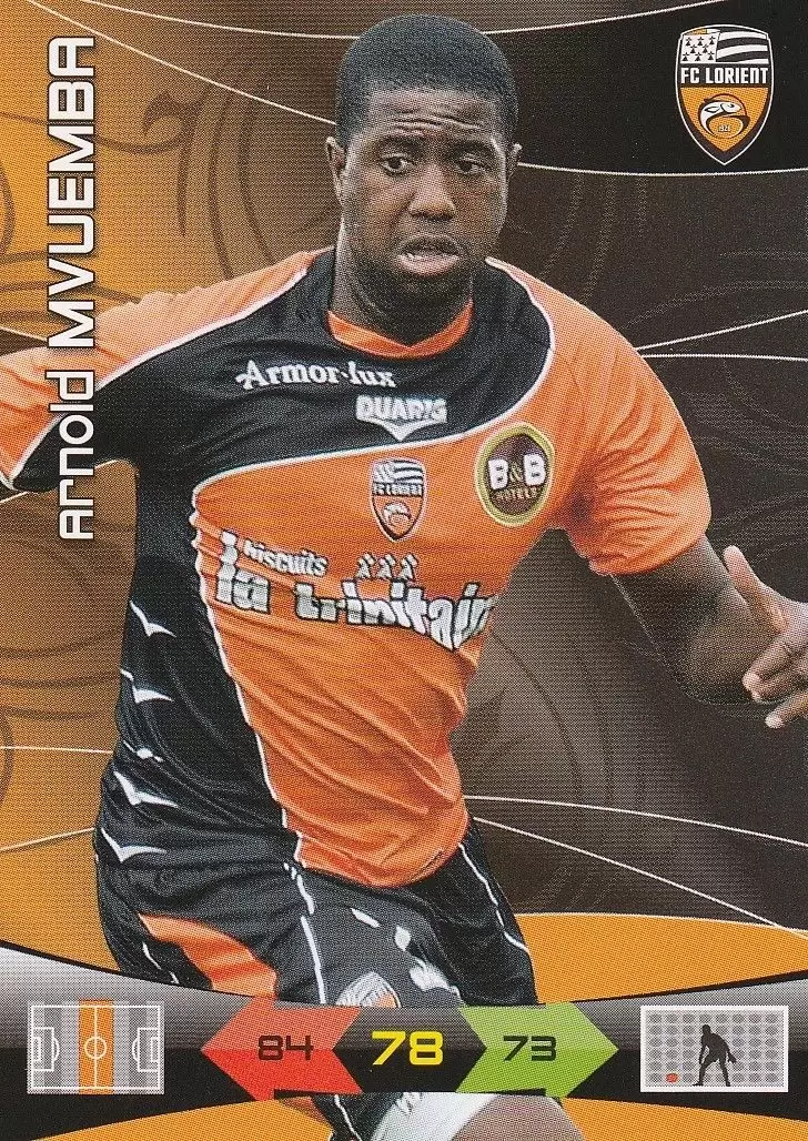 Adrenalyn XL: 2010-211 - Arnold Mvuemba - Lorient