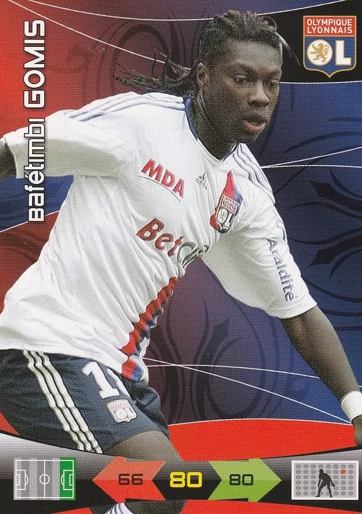 Adrenalyn XL: 2010-211 - Bafetimbi Gomis - Lyon