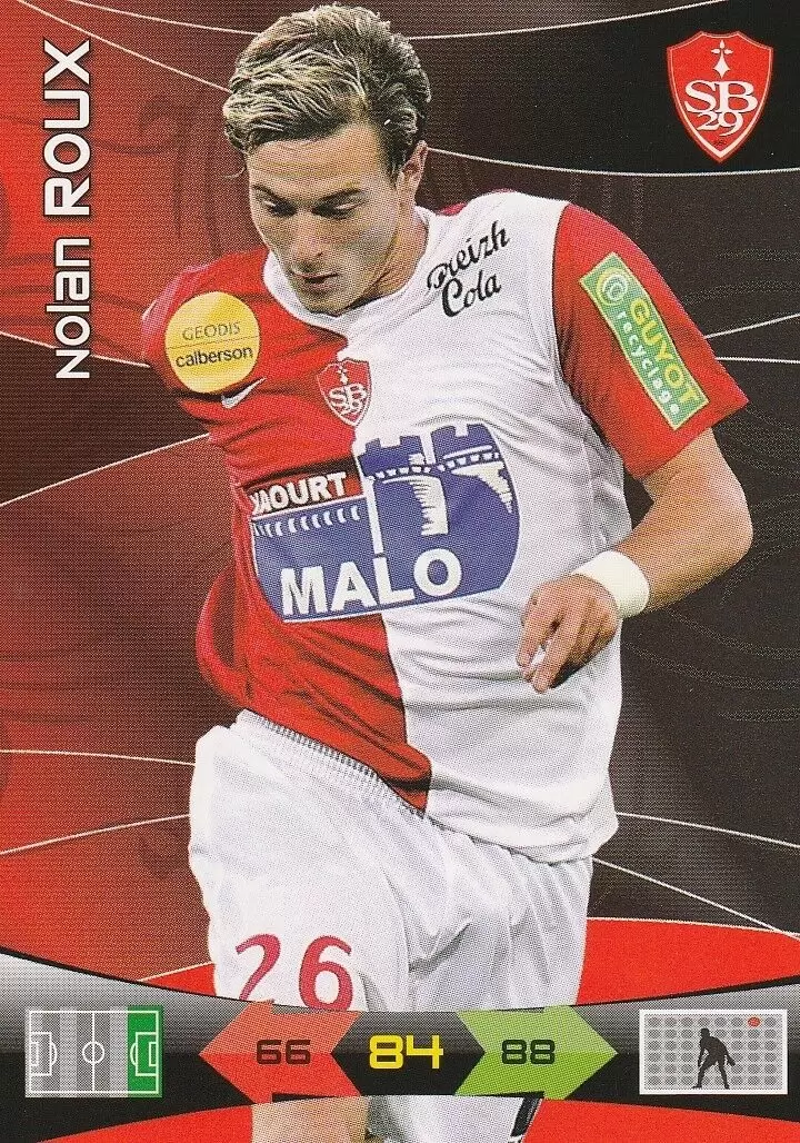 Adrenalyn XL: 2010-211 - Nolan Roux - Brestois