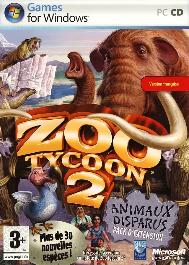 Jeux PC - Zoo Tycoon 2 : Animaux Disparus