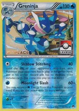 XY Breakpoint - Greninja Reverse 3rd Place Pokemon League
