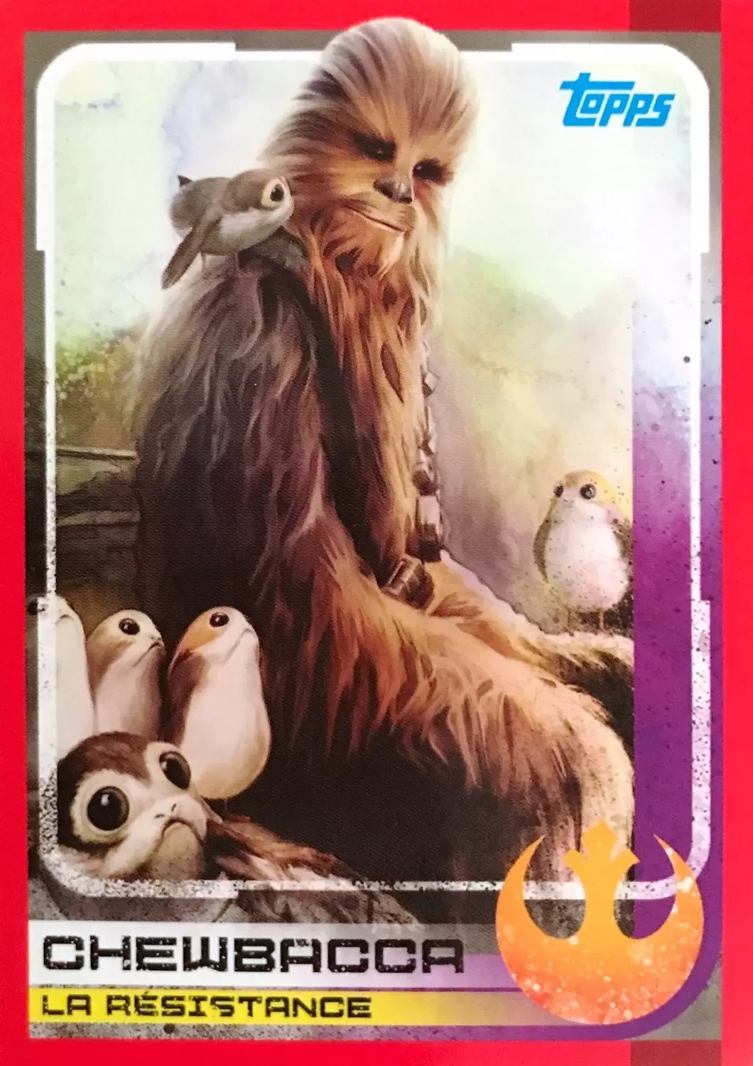 Topps - Voyage vers Star wars : Les Derniers Jedi - Chewbacca (La Résistance)