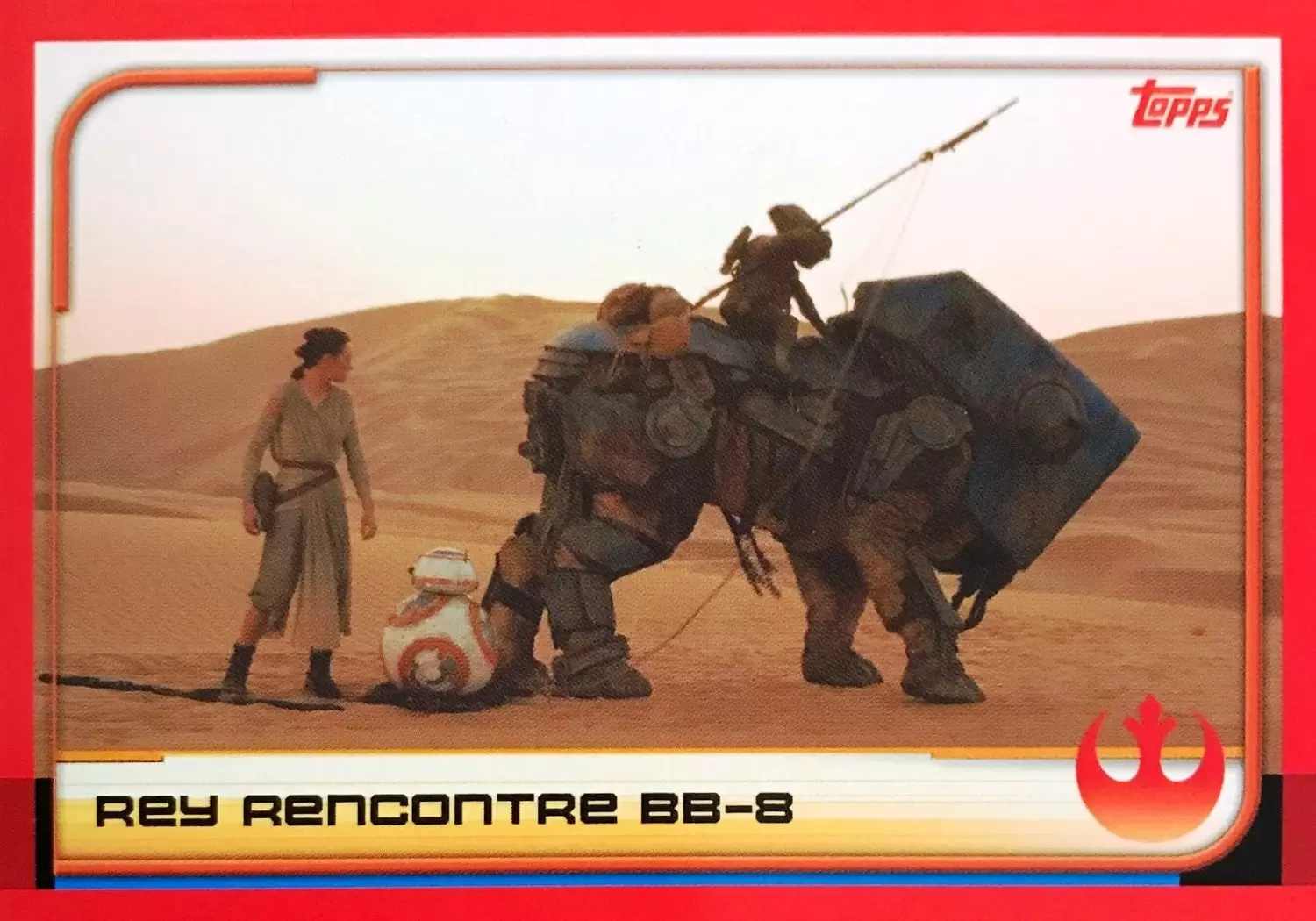 Topps - Voyage vers Star wars : Les Derniers Jedi - Rey Rencontre BB-8