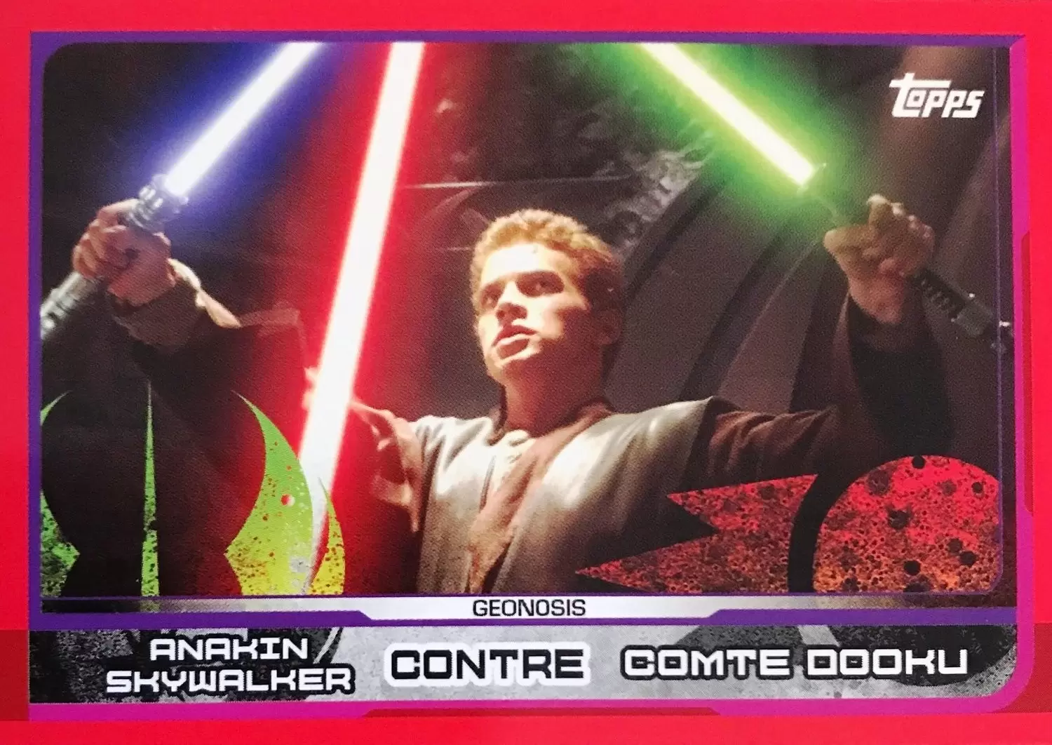 Topps - Voyage vers Star wars : Les Derniers Jedi - Anakin Skywalker contre Comte Dooku (Geonosis)