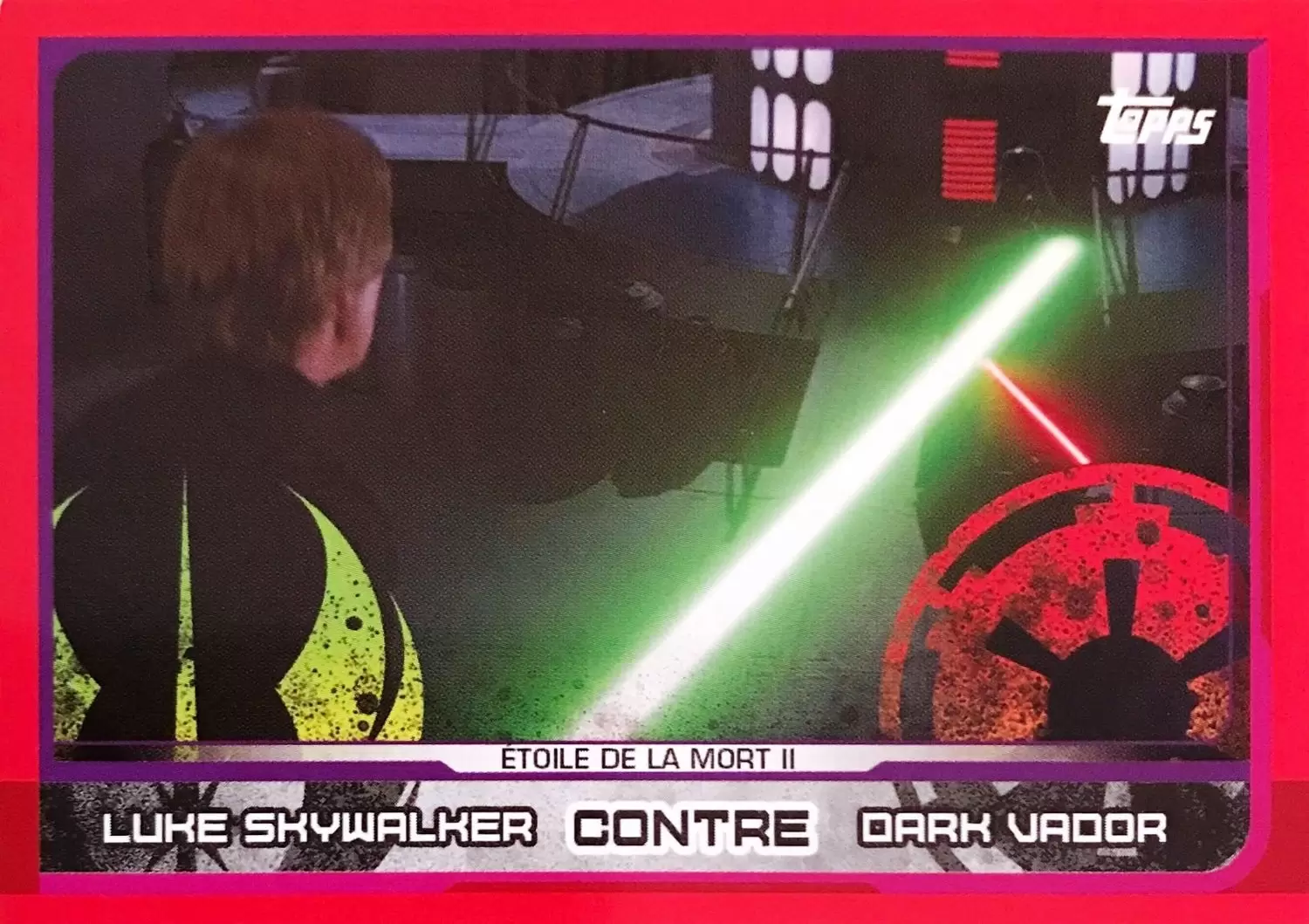Topps - Voyage vers Star wars : Les Derniers Jedi - Luke Skywalker contre Dark Vador (Etoile de la Mort II)