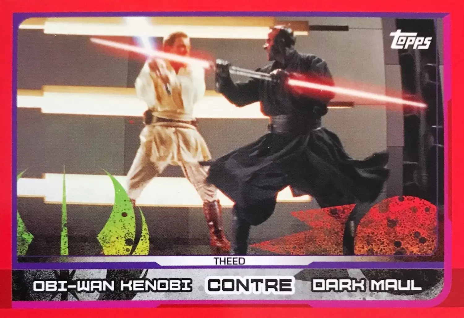 Topps - Voyage vers Star wars : Les Derniers Jedi - Obi-Wan Kenobi contre Dark Maul (Theed)