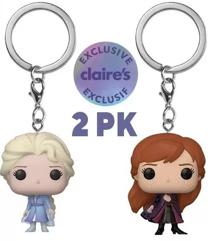 Disney - POP! Keychain - Frozen II - Elsa & Anna 2 Pack