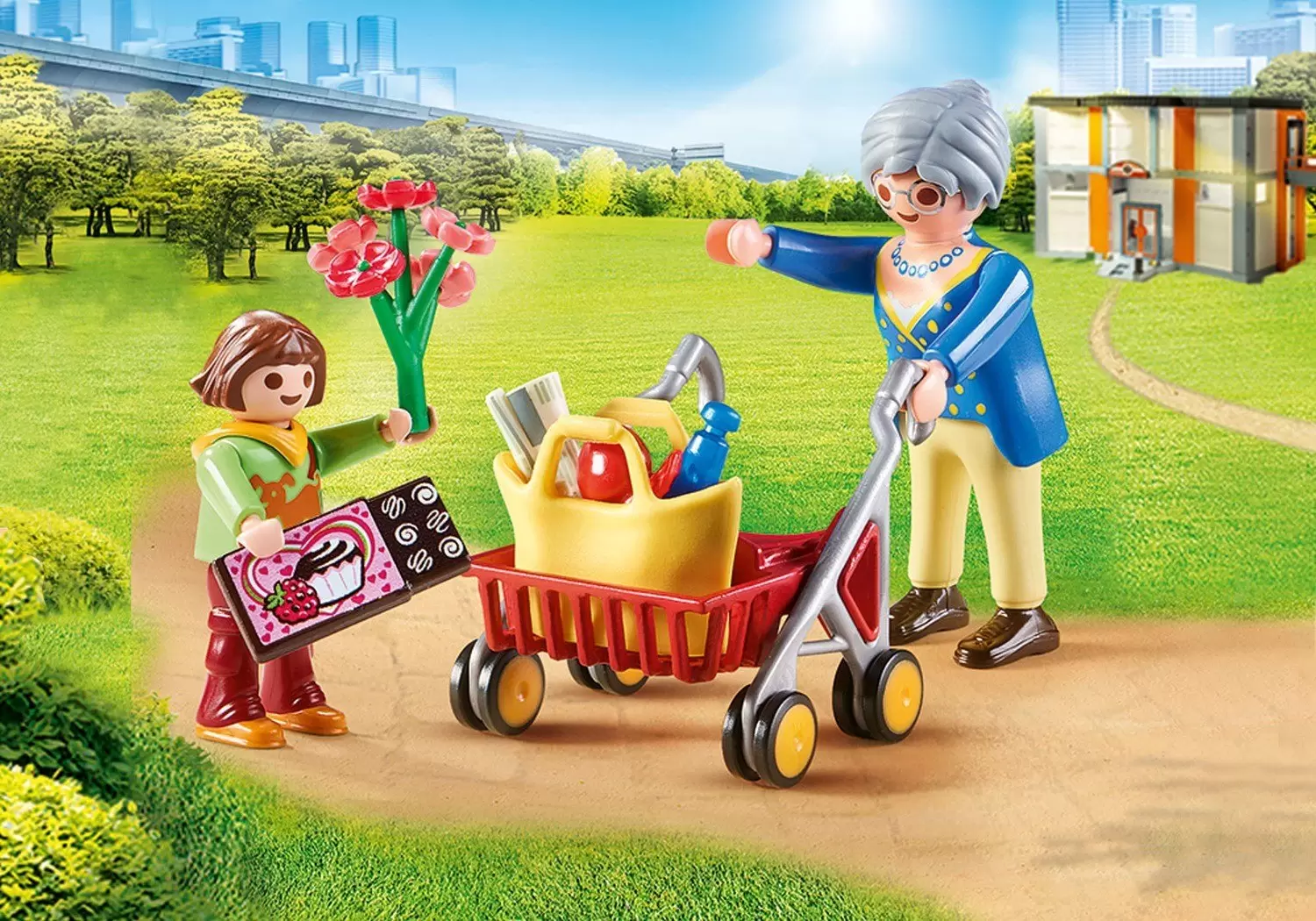 Playmobil Rescuers & Hospital - Grandma with Rollator