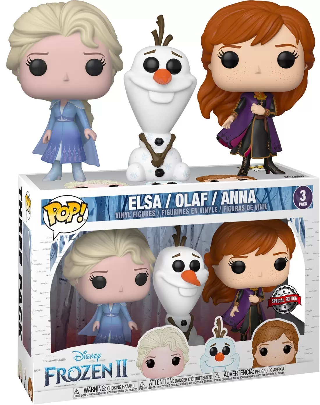 POP! Disney - Frozen II - Elsa, Olaf & Anna 3 Pack