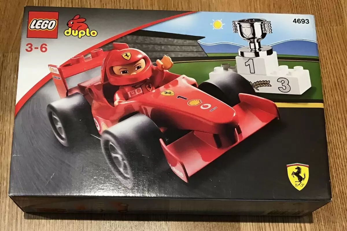 Betrokken domineren wat betreft Ferrari F1 Race Car - LEGO Duplo set 4693