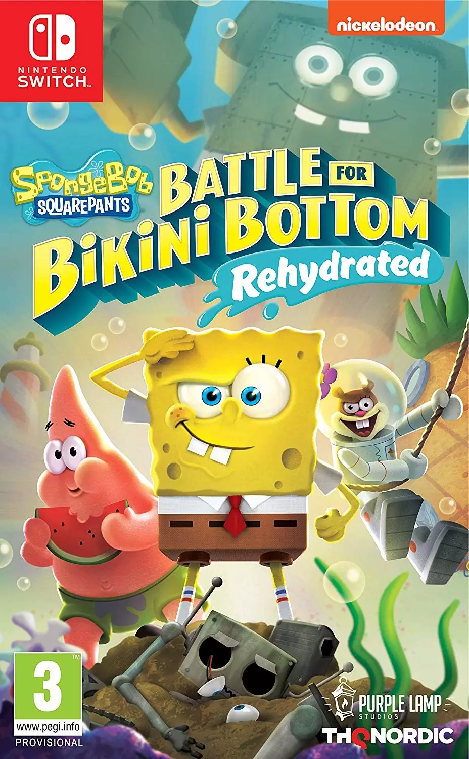Nintendo Switch Games - Spongebob Squarepants Batlle For Bikini Bottom Rehydrated