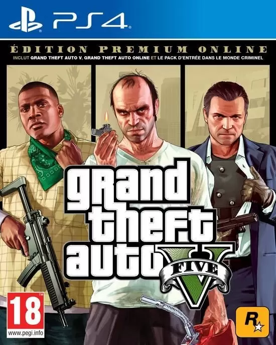 PS4 Games - Grand Theft Auto V : Edition Premium Online