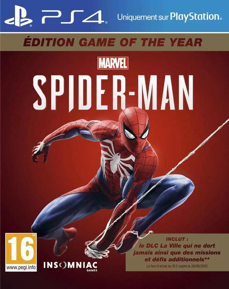Jeux PS4 - Marvel\'s Spider-Man - Edition Game Of The Year (GOTY)
