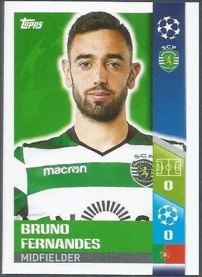 Bruno Fernandes - Sporting CP - UEFA Champions League 2017/18 sticker