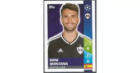 Dani Quintana Play-Off Qhalifying Teams Champions League Sticker 17/18-542 