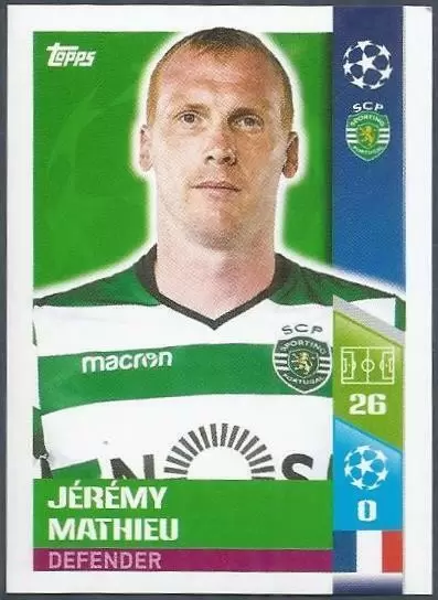 UEFA Champions League 2017/18 - Jérémy Mathieu - Sporting CP