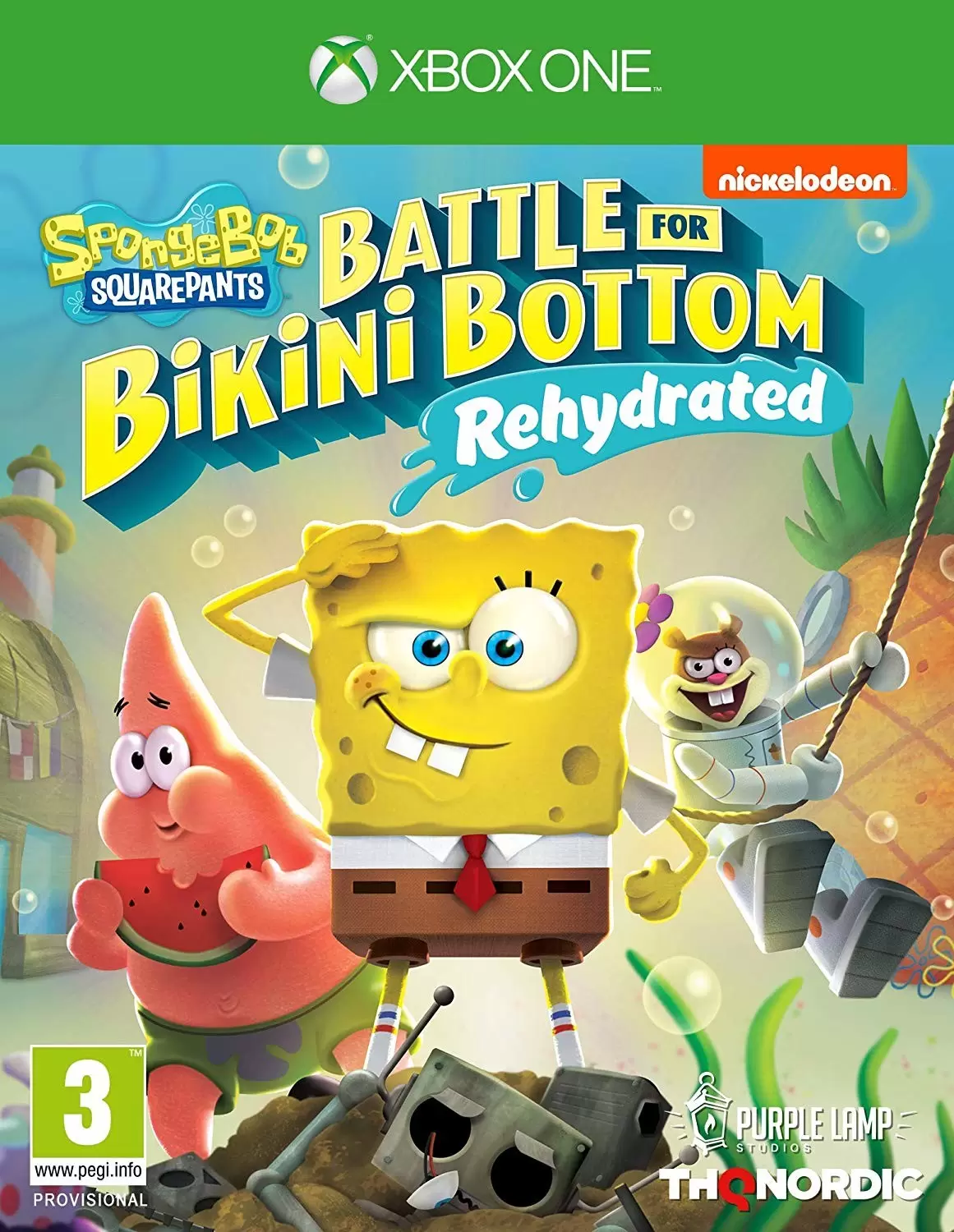 Jeux XBOX One - Spongebob Squarepants Batlle For Bikini Bottom Rehydrated