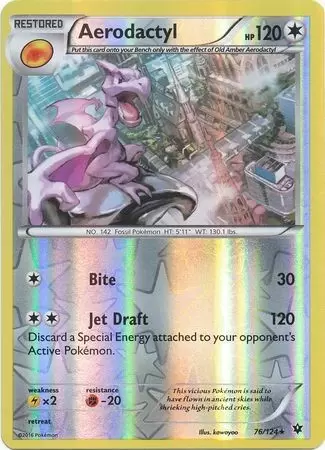 XY Fates Collide - Aerodactyl Reverse