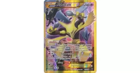  Pokemon - Alakazam-EX (125/124) - XY Fates Collide - Holo :  Toys & Games