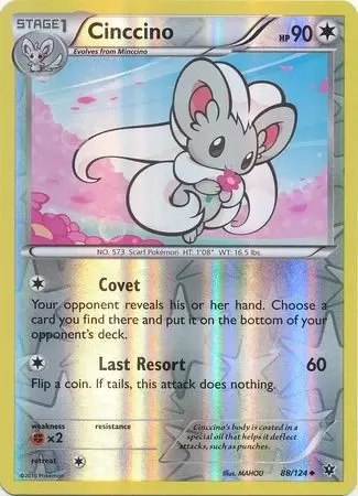 XY Fates Collide - Cinccino Reverse