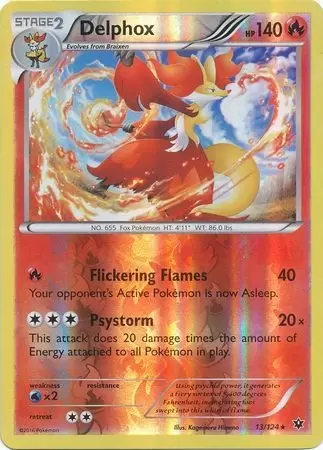 XY Fates Collide - Delphox Reverse