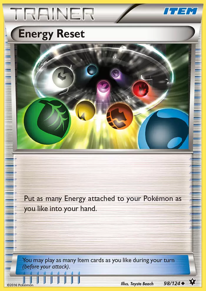 XY Fates Collide - Energy Reset