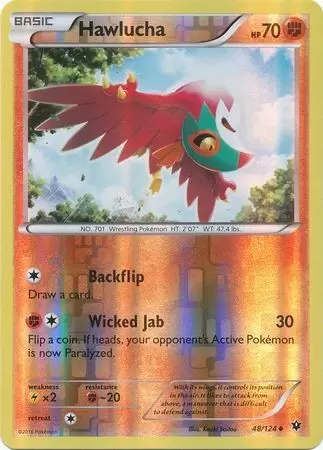 XY Fates Collide - Hawlucha Reverse