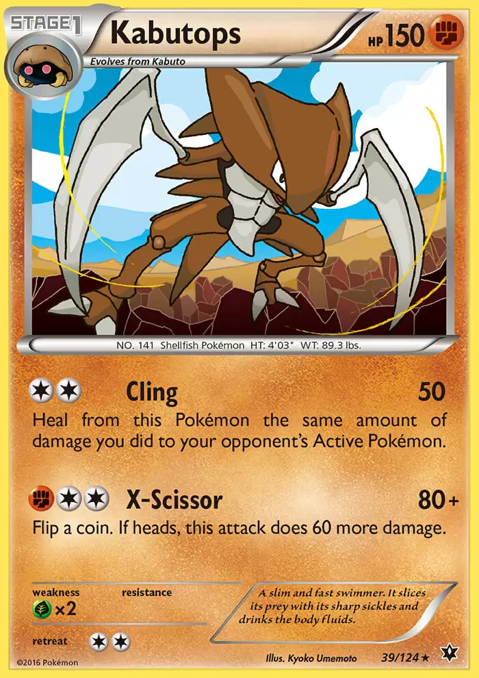 XY Fates Collide - Kabutops