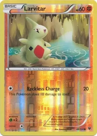 XY Fates Collide - Larvitar Reverse