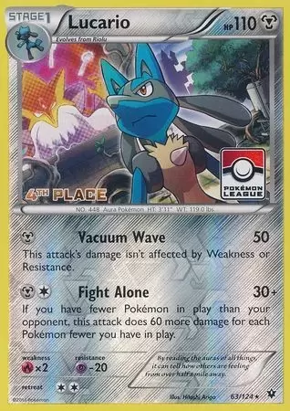 XY Fates Collide - Lucario Reverse 4th Place Pokemon League