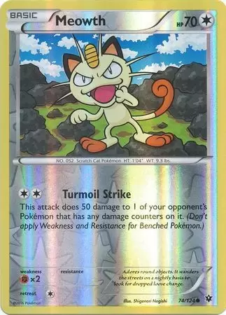 XY Fates Collide - Meowth Reverse