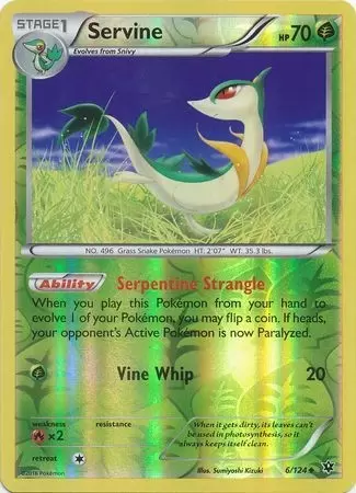 XY Fates Collide - Servine Reverse