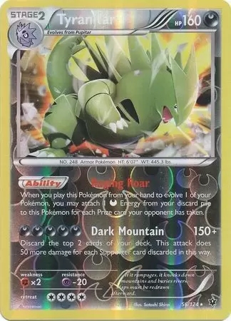 XY Fates Collide - Tyranitar Reverse