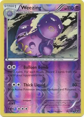 XY Fates Collide - Weezing Reverse