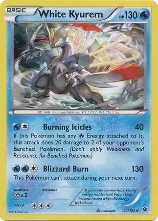 XY Fates Collide - White Kyurem Holo