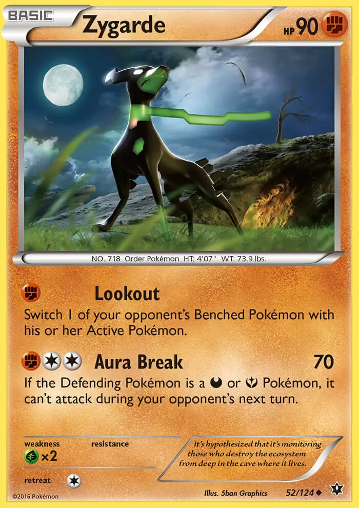 XY Fates Collide - Zygarde