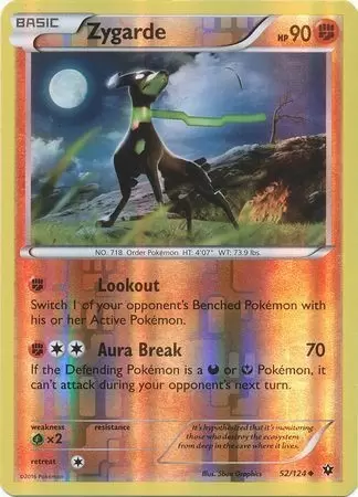 XY Fates Collide - Zygarde Reverse