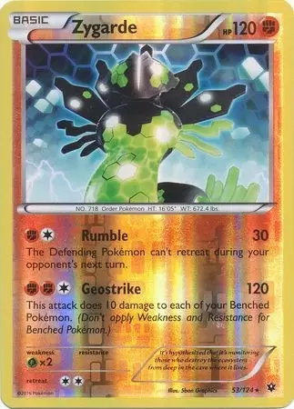 XY Fates Collide - Zygarde Reverse