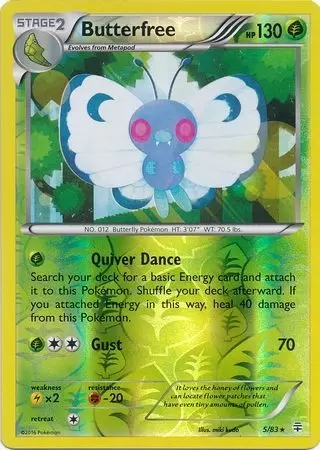 XY Generations - Butterfree Reverse