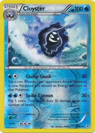 XY Generations - Cloyster Reverse