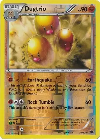 XY Generations - Dugtrio Reverse
