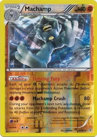 XY Generations - Machamp reverse