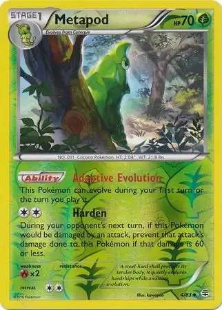 XY Generations - Metapod Reverse